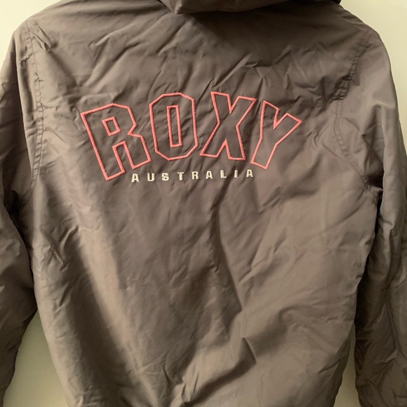 Roxy padded nylon jacket fluffy hooded bomber - Picture 2 of 6